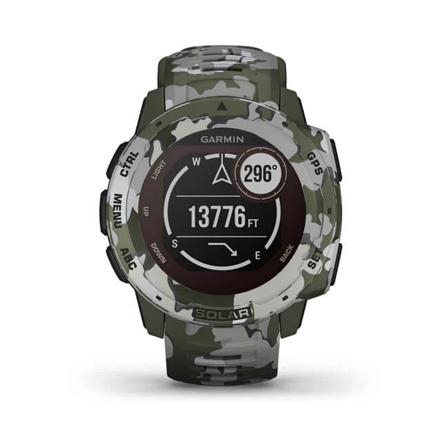 Wielofunkcyjny Zegarek GPS Instinct Solar Lichen camo - Garmin