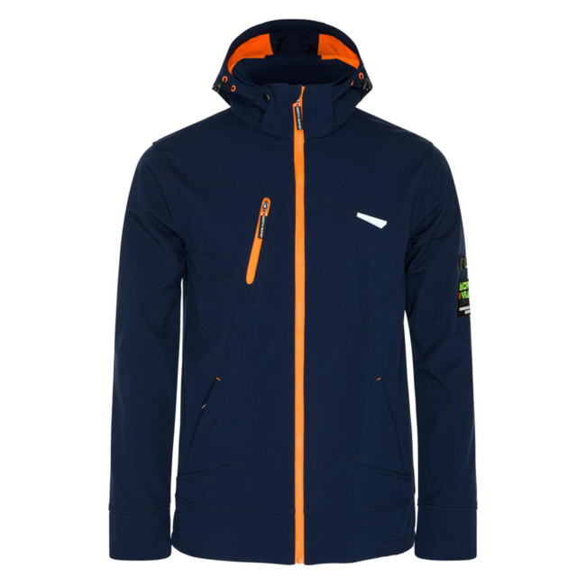 Softshell vest Borel marine en oranje fluo - North Ways