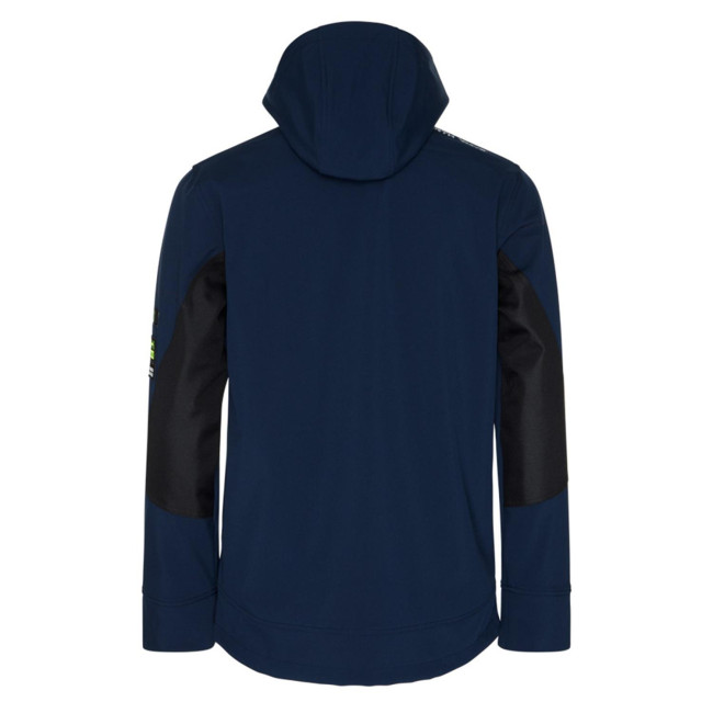 Softshell-Jacke Borel Marine und Neon Orange - North Ways