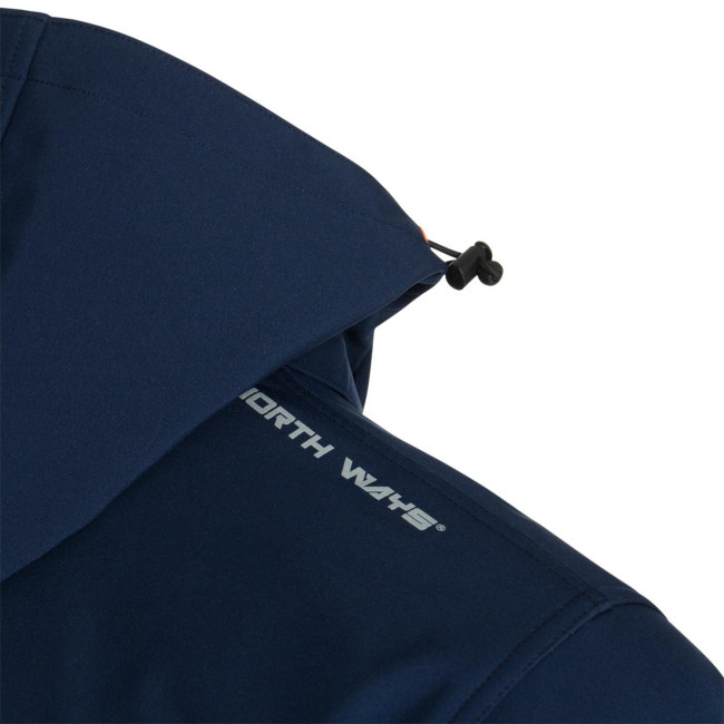 Veste softshell Borel marine et orange fluo - North Ways