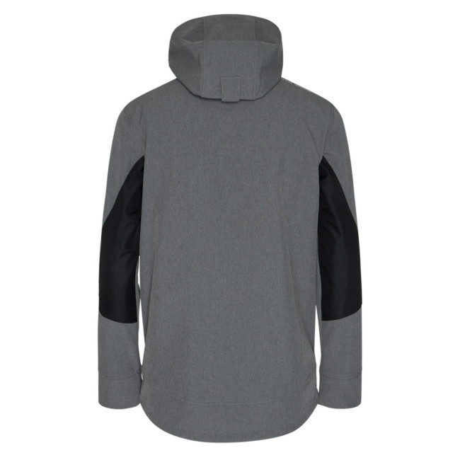 Softshell-Jacke Borel meliert grau und neon gelb - North Ways