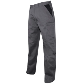 Pantalon de travail multipoches PERCEUSE gris/noir - LMA
