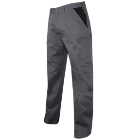 Pantalon de travail multipoches PERCEUSE gris/noir - LMA