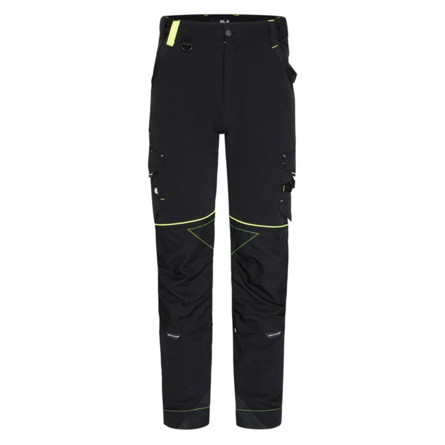 PANTALON SACHA NOIR/JAUNE FLUO - NORTH WAYS