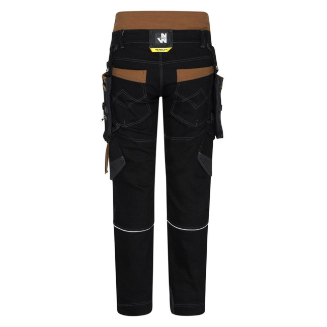 PANTALON VICENTE NOIR/CAMEL - NORTH WAYS