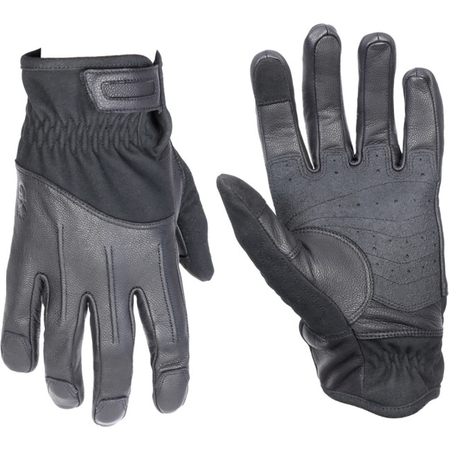 Bi-materiaal handschoenen in leer en amara Draco - GK Pro