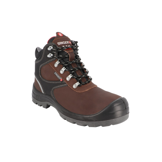 CHAUSSURES HTE FLEUR MARRON S3 - Singer Safety