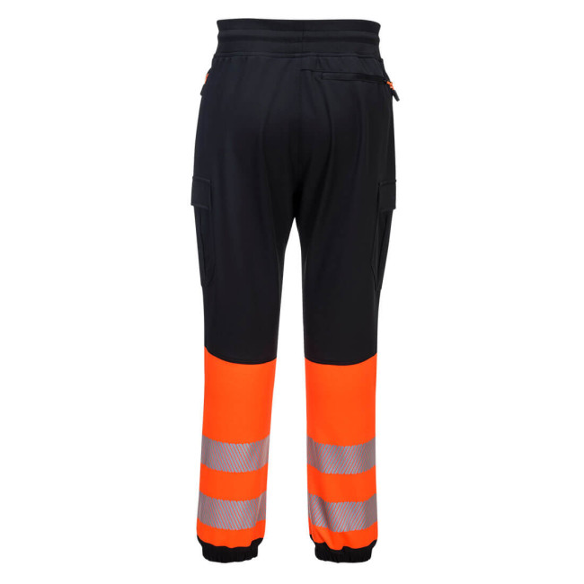 Hoge zichtbaarheidsbroek Flexi KX3 zwart en oranje - Portwest