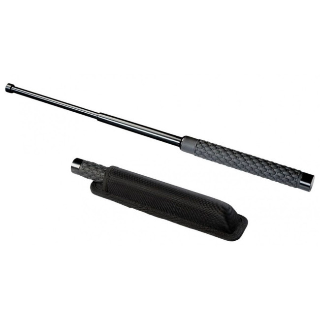 Wzmocniona teleskopowa pałka obronna 16" - Czarna - A10 Equipment
