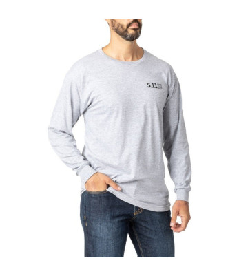 Tee-shirt manches longues gris Locked And Logoed - 5.11 Tactical
