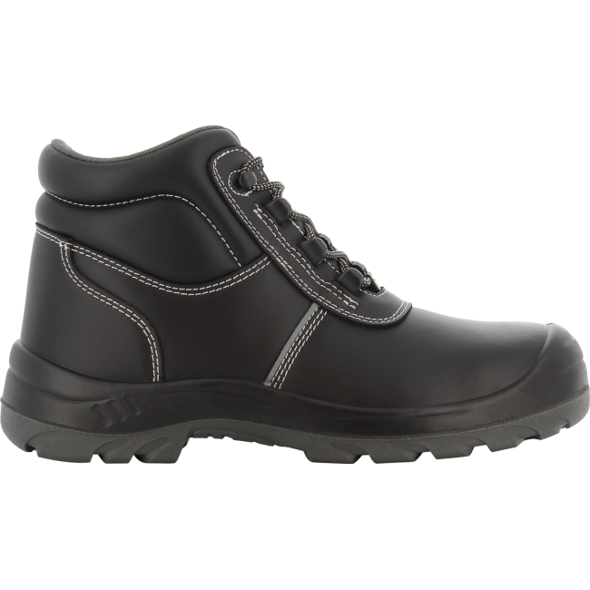 Chaussures de sécurité Noire Eos S3 ESD SRC en cuir mi-haute - SAFETY JOGGER INDUSTRIAL