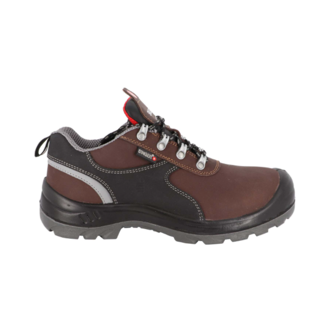 Chaussures de sécurité basses en cuir TRANO S3 SRC marron - Singer Safety