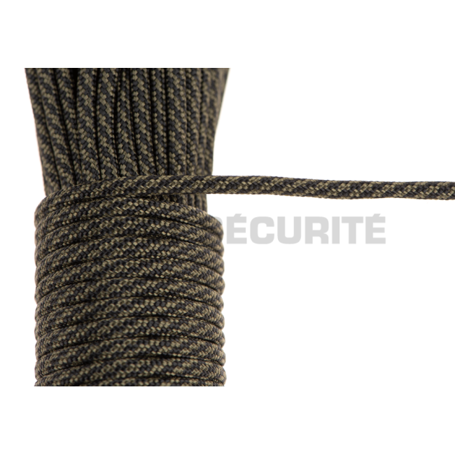 Paracord Typ III 550 20 m Schwarz Camo - Clawgear