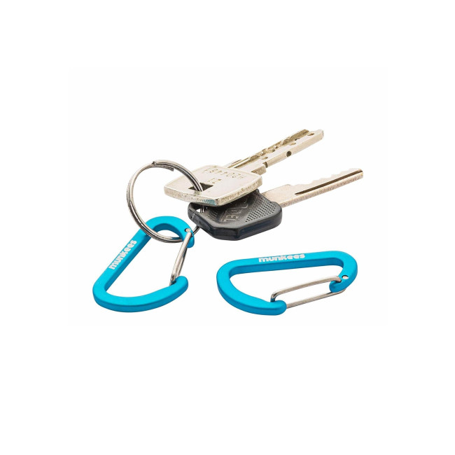 Lot de 2 mousquetons Bleu (4 x 40mm) - Munkees