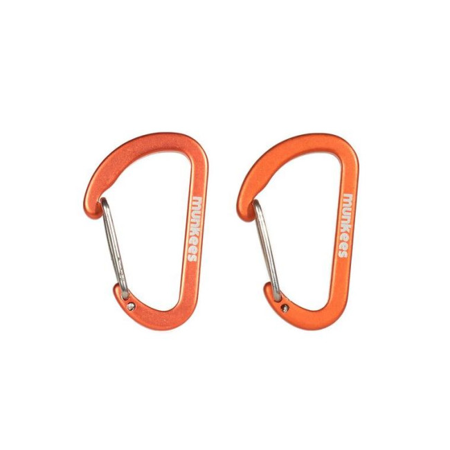 Set van 2 karabijnhaken Oranje (4 x 40mm) - Munkees
