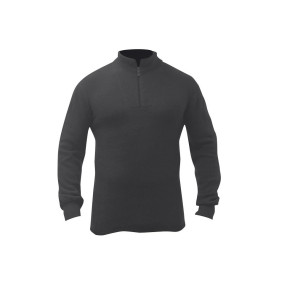 Polo Artica Trek 200g MERINOS Zwart - Patrol Équipements