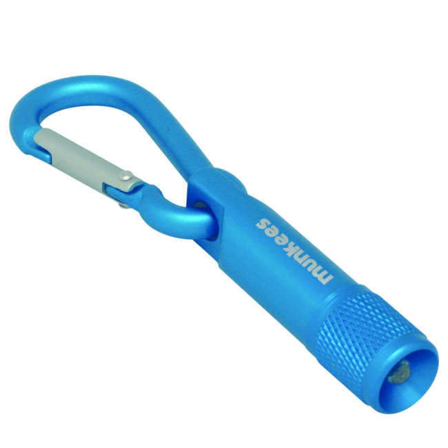 Karabiner mit Taschenlampe Blau - Munkees