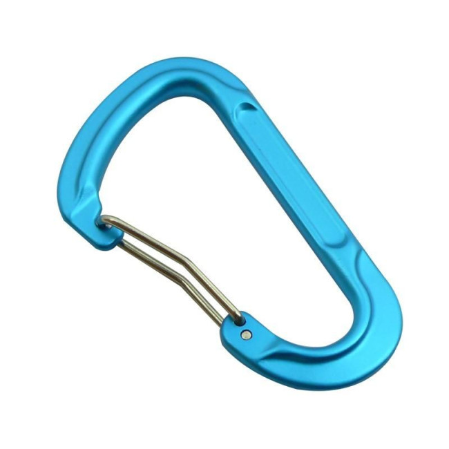 Gesmede karabijnhaak 75 mm Blauw - Munkees