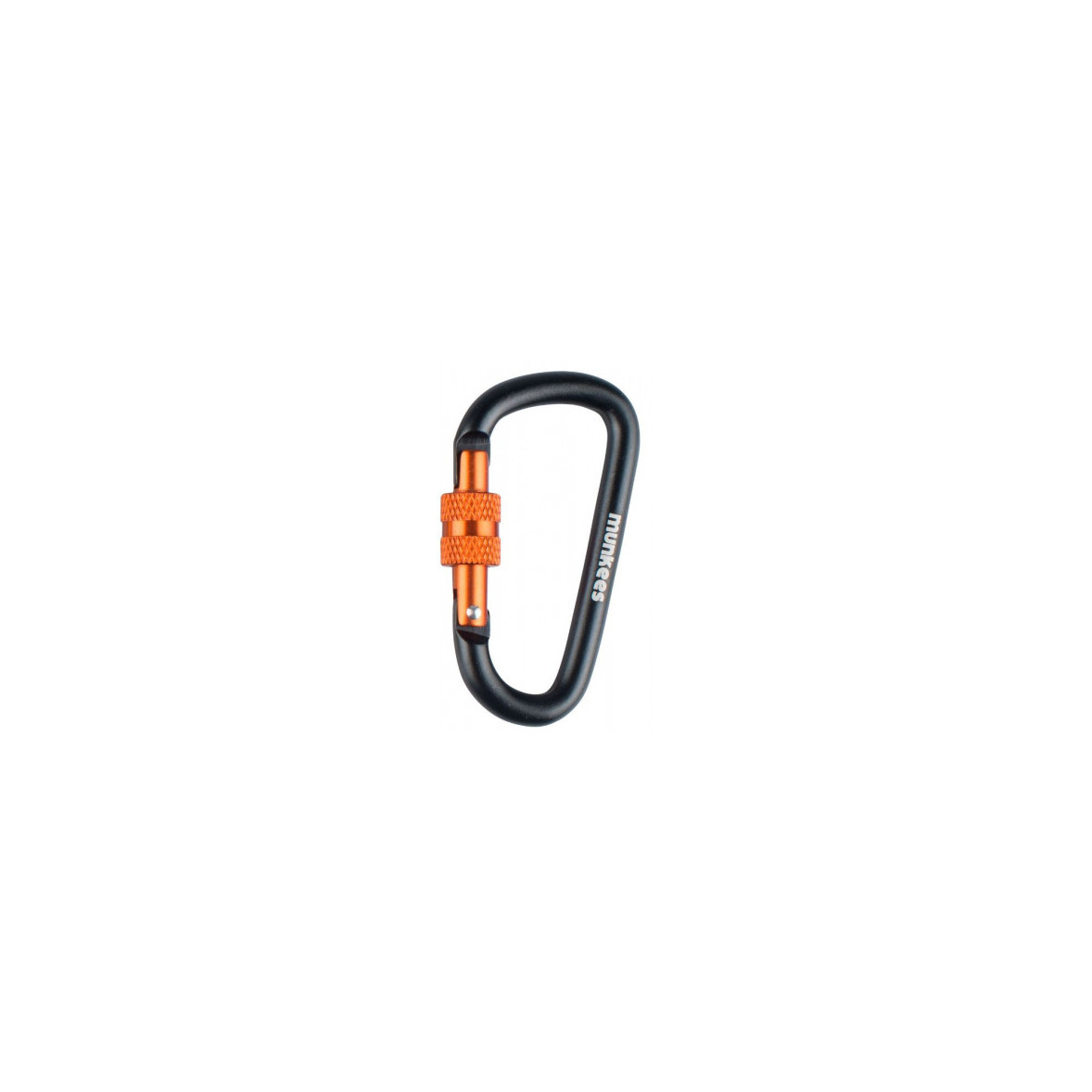 2Pcs Mousqueton Verrouillage Aluminium, Noir Orange Mousqueton