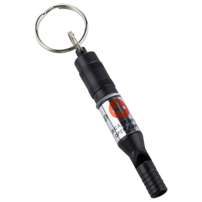 Sifflet de secours capsule résistante à l'eau Noir - Munkees
