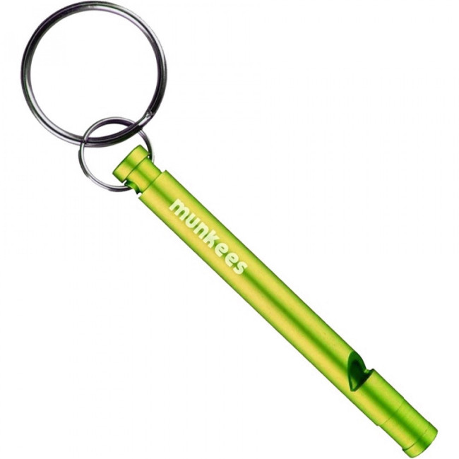 Sifflet fin en aluminium 70 mm Vert - Munkees