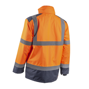 Regenjas HV Kazan oranje en marineblauw - Coverguard