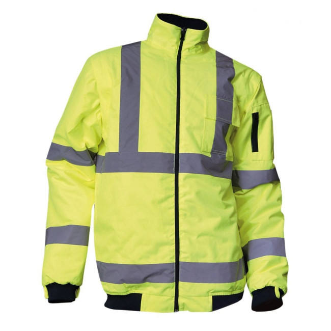 Parka 4en1 haute visibilité Jaune Fluo/Marine - PREVENTION - LMA