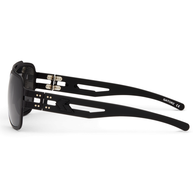 Stark Matte Blackout Brille mit polarisierten schwarzen Gläsern - Gatorz
