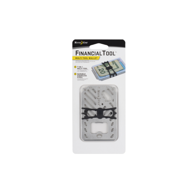Multi-tool kaart Financial Tool Multi-tool Wallet grijs - Nite Ize