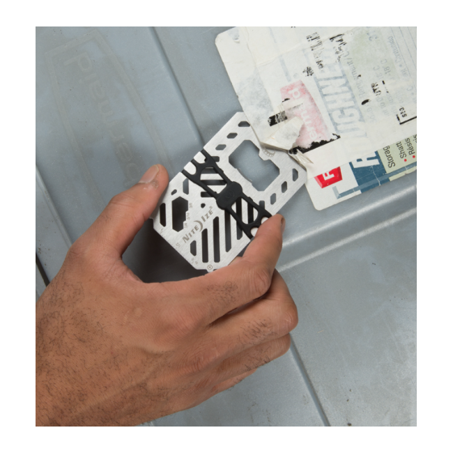 Carte multi-outils Financial Tool Multi-tool Wallet gris - Nite Ize