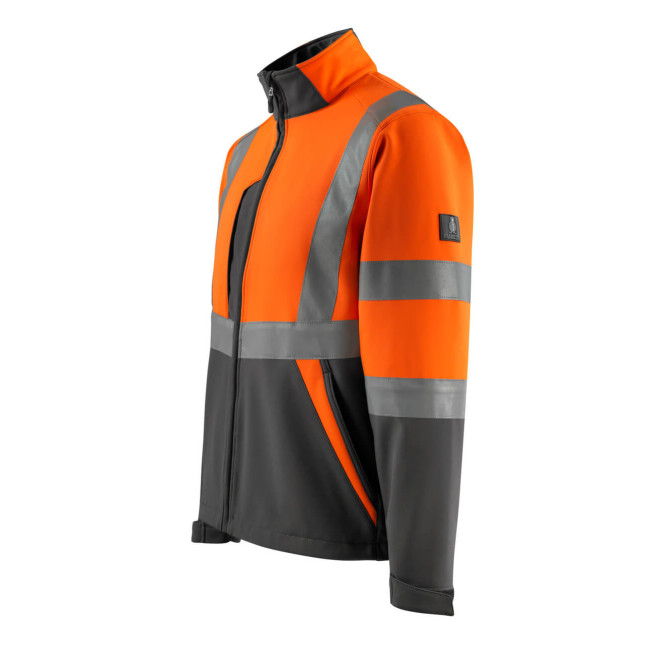 Softshell jas KIAMA HV Oranje/Antraciet - Mascot