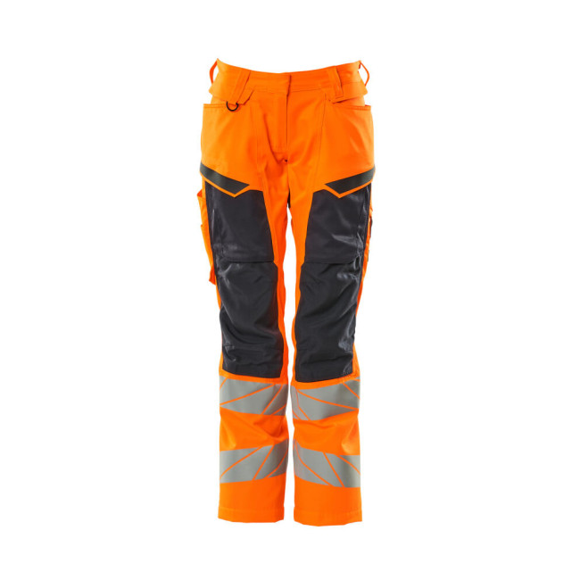 Pantalon avec poches genouillères ACCELERATE Orange/Marine - Mascot