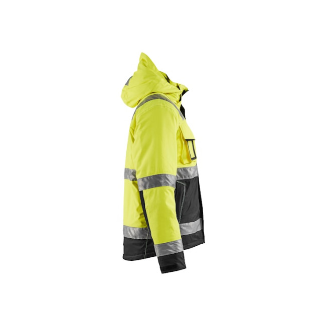 2D-Stretch-Warnschutz-Winterjacke Neongelb/Schwarz - Blaklader