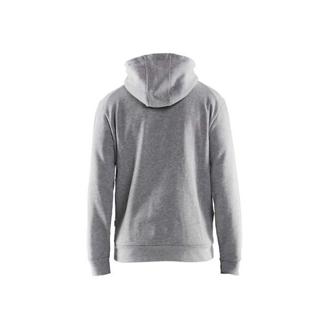 3D-Druck Kapuzenpullover Grau meliert - Blaklader