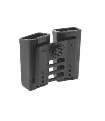Double étui rotatif pour chargeur MP5 / UZI (Clip ceinture UBC-02) - Euro Security Products