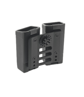 Double étui rotatif pour chargeur MP5 / UZI (Clip ceinture UBC-02) - Euro Security Products