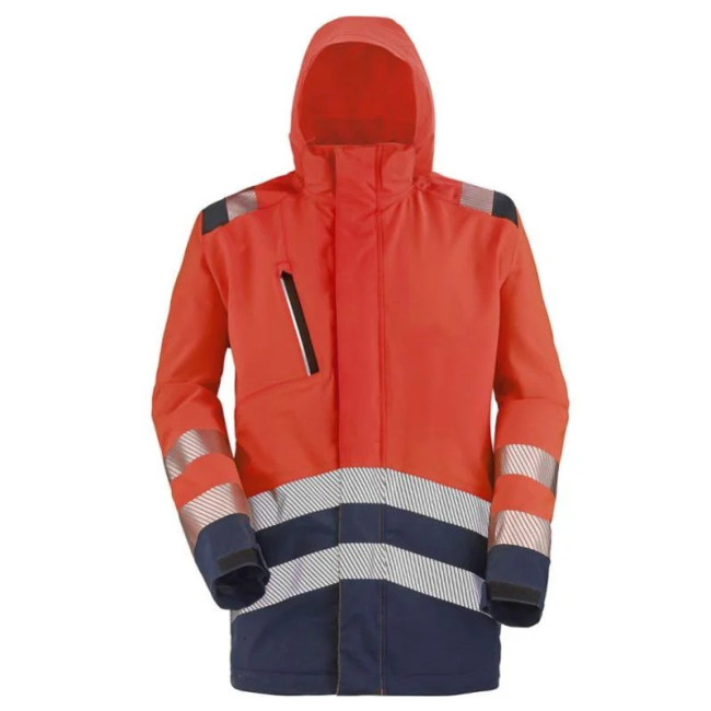 Verstärkte Parka Erwin neonrot und marineblau - Lafont