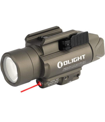 Lampe tactique à laser rouge pour rail Baldr RL 1120 lumens tan - Olight
