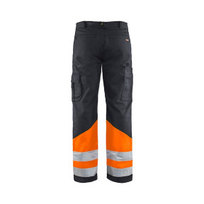 Ambachtsman broek hoge zichtbaarheid Middengrijs/Fluor oranje - Blaklader