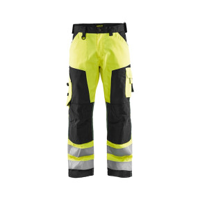 Pantalon artisan haute visibilité Jaune fluo/Noir - Blaklader