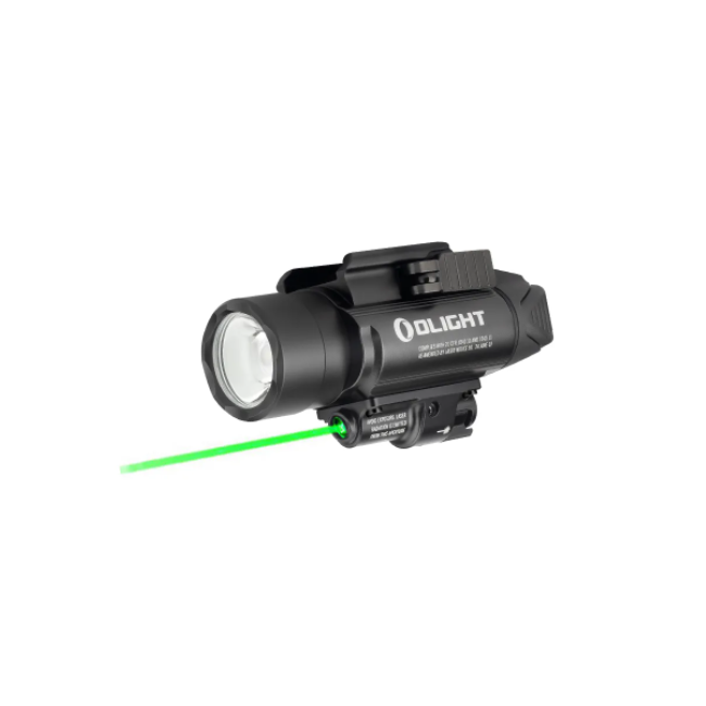 Tactische lamp Baldr Pro met groene laser 1350 lumen zwart - Olight