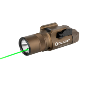 Tactische zaklamp Baldr Pro R met groene laser 1350 lumen tan - Olight
