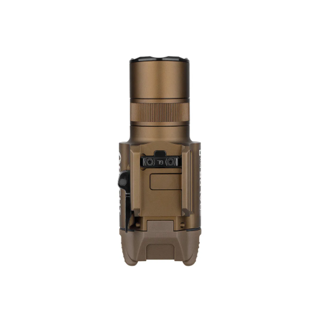 Tactische zaklamp Baldr Pro R met groene laser 1350 lumen tan - Olight