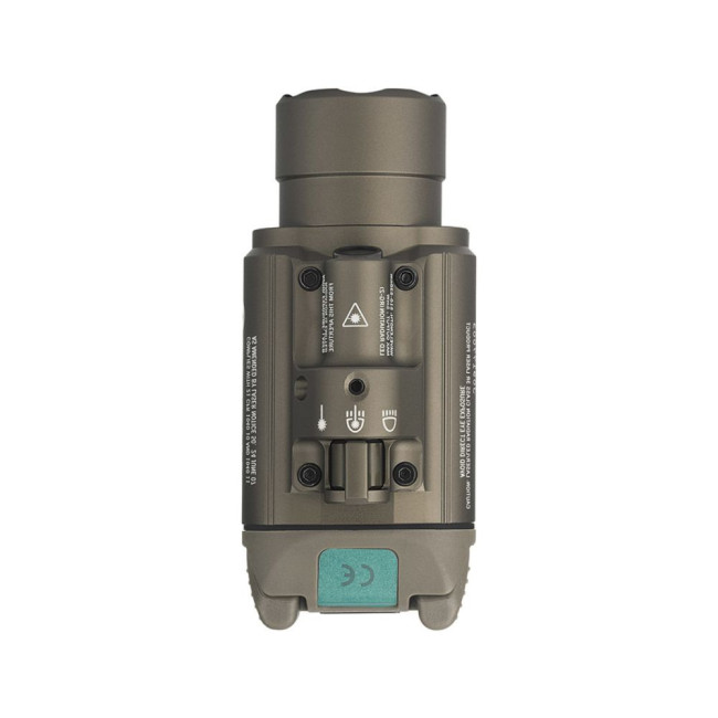 Lampe tactique Baldr Pro avec laser vert 1350 lumens tan - Olight