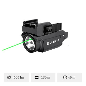 Lampe torche laser vert Baldr Mini noir - Olight