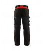 Pantalon artisan sans poches flottantes Noir/Rouge - Blaklader