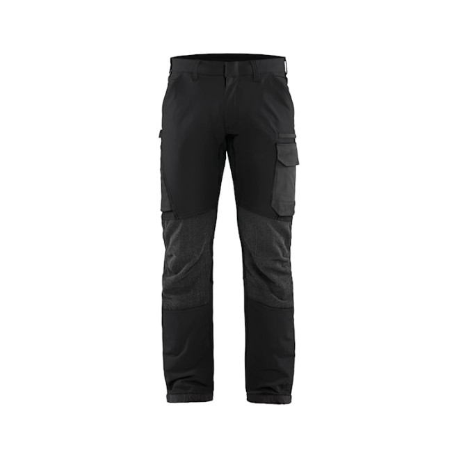 Pantalon maintenance stretch 4D Noir/Gris foncé - Blaklader