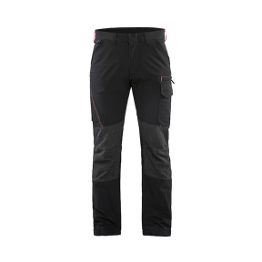 Onderhoudsbroek stretch 4D Zwart/Rood - Blaklader