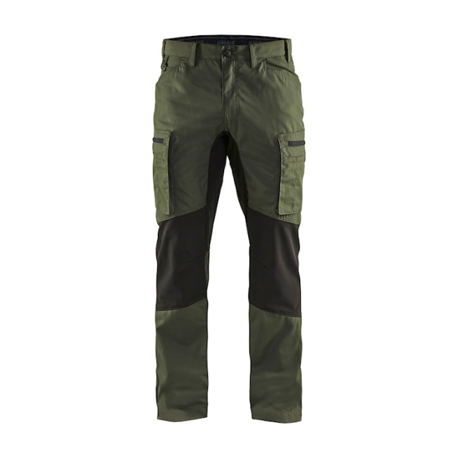 Wartungshose +Stretch Armeegrün/Schwarz - Blaklader