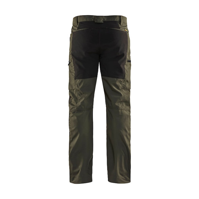 Spodnie konserwacyjne +stretch Khaki/Czarne - Blaklader